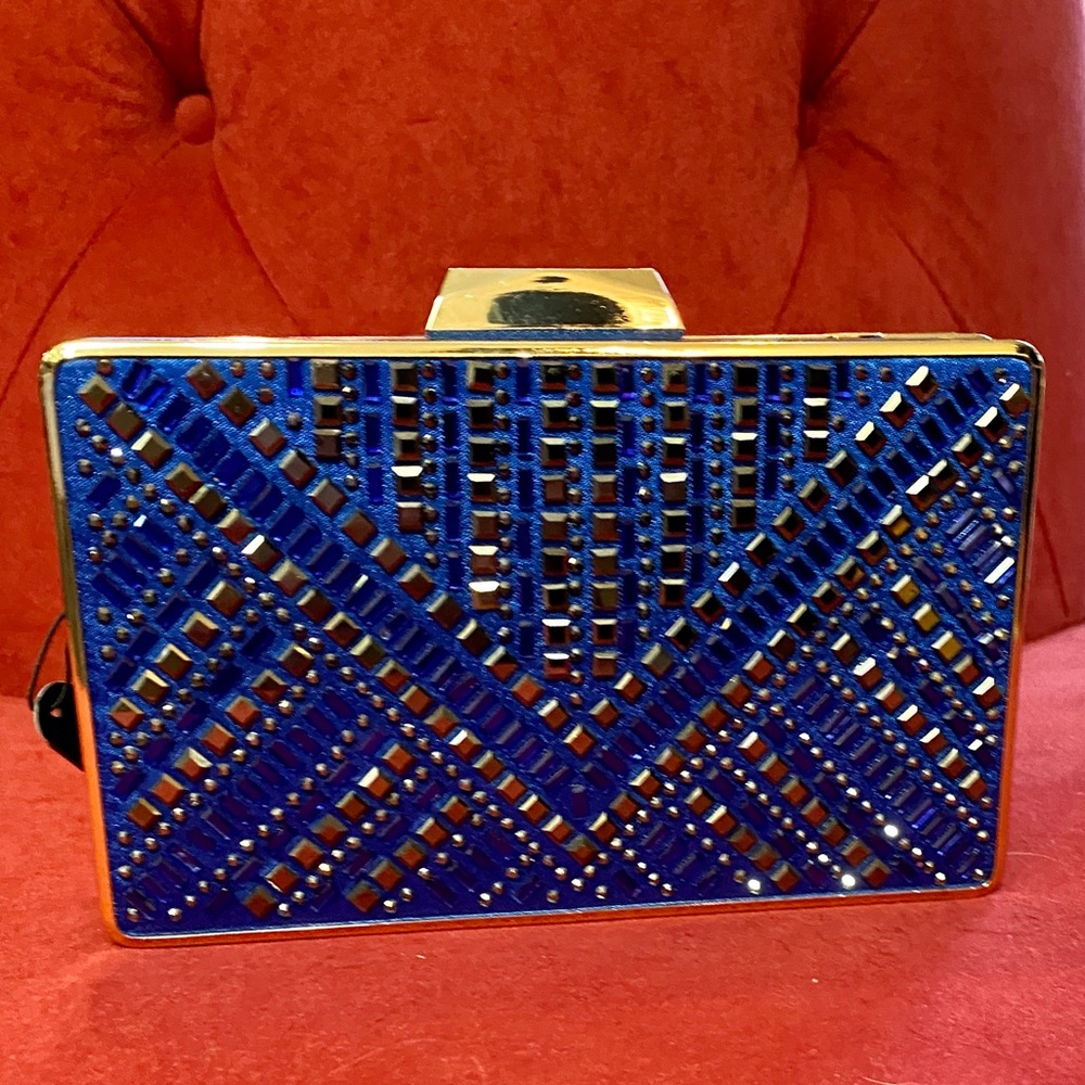 Rhinestone embellished clutch